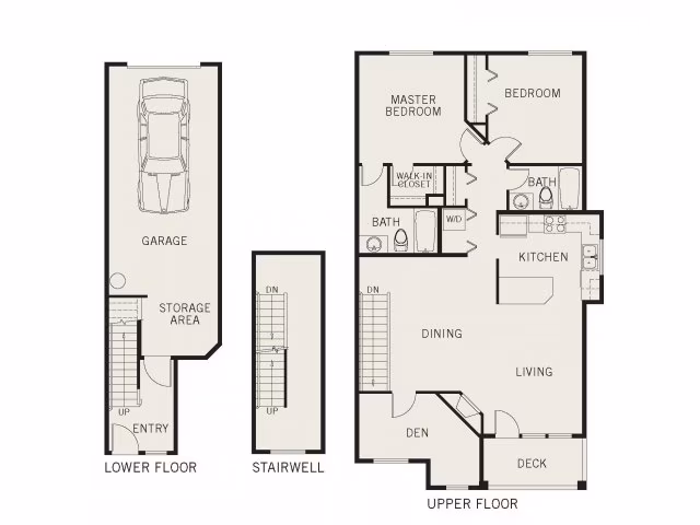 Nisqually 2x2 Den Renovated Plus T102 floor plan